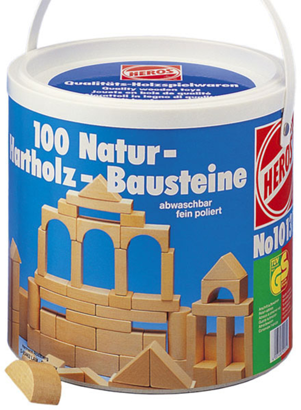 Heros Bausteine natur 100 Stück Holz