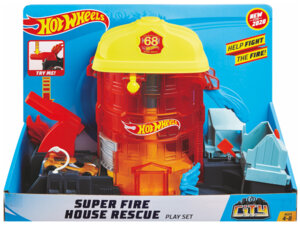 Hot Wheels City Feuerwehr Einsatzzentrale Spielset, 34x24x15 cm, ab 4 Jahren 30318906