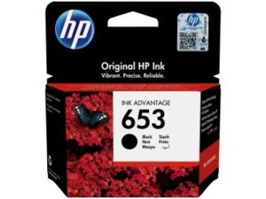 HP 653 Black Original Ink Advantage Cartridge 3YM75AE