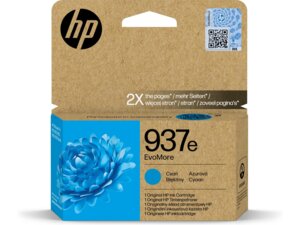HP 937e EvoMore Cyan Original Ink Cartridge 4S6W6NEA1