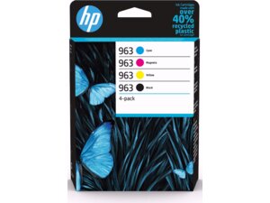HP 963 CMYK Original Ink Cartridge 4-Pack 6ZC70AE