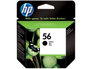 HP Ink Cartridge, 56, black C6656AE