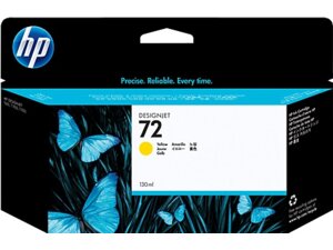 HP Ink Cartridge, 72, yellow C9373A