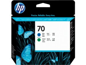 HP Printhead 70, blue + green C9408A