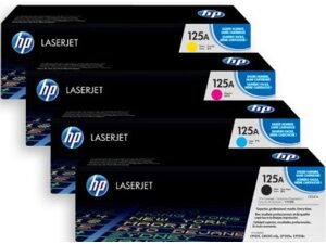 HP Toner-Set bestehend aus 1x CF373AM + 1x CB540A = 4x 125A (CMYBK) CB540ASet