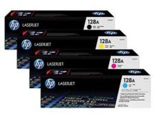 HP Toner-Set bestehend aus je 1x CF371AM + 1x CE320A = 4x 128A (CMYBK) CE320ASet