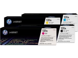 HP Toner-Set bestehend aus 1x U0SL1AM + 1x CF210A = 4x 131A (CMYBK) CF210ASet