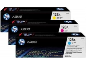 HP 128A CYM Tri-Pack LaserJet Toner Cart CF371AM