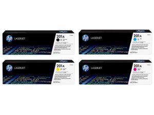 HP Toner-Set bestehend aus je 1x CF400A, CF401A, CF402A + CF403A = 4x 201A CF400ASet
