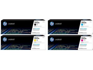 HP Toner-Set bestehend aus je 1x CF540A, CF541A, CF542A + CF543A = 4x 203A CF540ASet