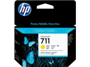 HP Ink Cart/711 3-pack 29-ml Yellow CZ136A