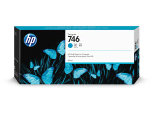 HP 746 300-ml Cyan Ink Cartridge P2V80A