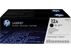 HP Toner, 12A, black, Twinpack Q2612AD