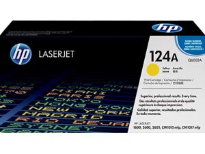HP Toner, 124A, yellow Q6002A