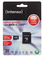 Intenso micro SDHC Card Class 10 4GB 3413450A1