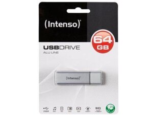 Intenso USB Drive 2.0 Alu 64GB silber INTENSO USB STICK 3521492, Kapazität: 64GB 3521492