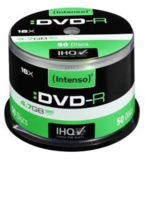 Intenso DVD-R 4,7GB 16x SP (50) INTENSO 4101155, Kapazität: 4,7GB 4101155