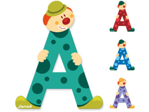 Janod Clown Buchstabe A ass. 4504542