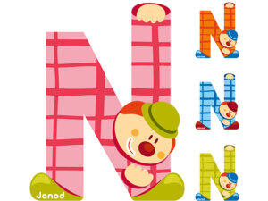 Janod Clown Buchstabe N ass. 4504555
