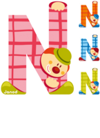 Janod Clown Buchstabe N ass. 4504555
