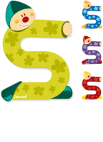 Janod Clown Buchstabe S ass. 4504560