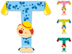 Janod Clown Buchstabe T ass. 4504561