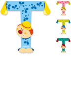 Janod Clown Buchstabe T ass. 4504561