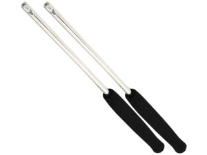 Jonglerie Diffusion Diabolo Stäbe Alu schwarz L:32 cm, Schaumgummigriff, ohne Schnur 73831026