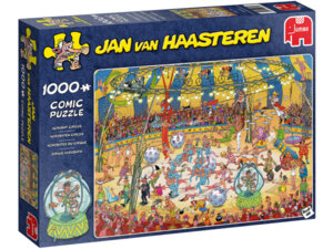 Jumbo Puzzle Zirkus-Akrobatik Jan van Haasteren, 1000 Teile, 68x49 cm, ab 12 Jahren 60419089