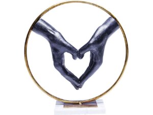 Kare Elements Heart Hand, Polyresin, Marmor 60843
