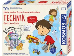 KOSMOS Technik, d Experimentierkasten, technische Versuche, Anleitung, ab 5 Jahren 602291