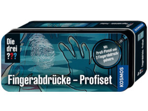 KOSMOS Die drei??? Fingerabdrücke,d 11x7.5x3 cm, Detektiv-Set in Metalldose, ab 8 Jahren 632236