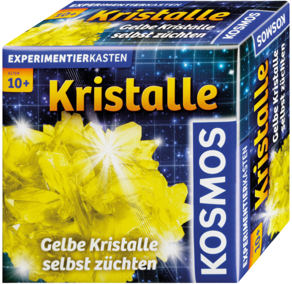 KOSMOS Kristalle züchten gelb Experimentierkasten