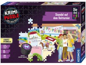 KOSMOS Krimipuzzle: Die drei !!! – Skandal auf dem Reitturnier (200 Teile) 680725