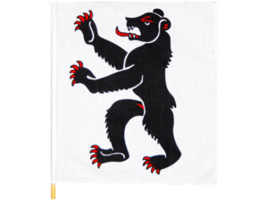 Kurt Hauser Fahne AI, Plastik, 20x20 cm mit Stab 83360218