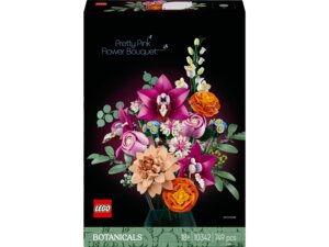 LEGO Schöner Rosafarbener Blumenstrauss, Lego Botanicals, 749 Teile, ab 18 Jahren 10342