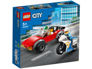 LEGO Verfolgungsjagd mit dem Polizeimotorrad, Lego City, 59 Teile, ab 5 Jahren 60392