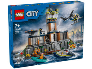 LEGO Polizeistation auf der Gefängnisinsel, Lego City, 980 Teile, ab 7 Jahren 60419A1
