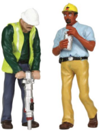 Liliput G-Scale Figur Gleisarbeiter mit schwerem Gerät 400172