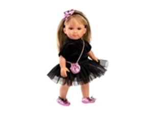 LLORENS Puppe Lucy mit Glitzerkleid schwarz 35cm 53553