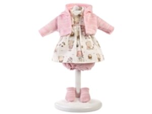 LLORENS Kleiderset Bär rosa 33cm V933138