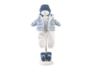 LLORENS Kleiderset Elefant blau 40-42cm V942405