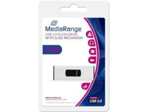 MediaRange USB-Stick 8GB MediaRange, schwarz 8GB, schwarz, USB 3.0 MR914A1