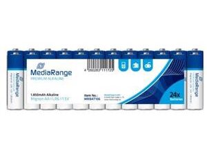MediaRange Batterie AA LR6 Mignon 24er MediaRan Mignon AA LR6 1.5V 24 Stück MRBAT106A1