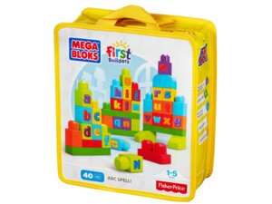 MEGA BLOKS MEGA BLOKS Mega Bloks ABC Bauhaus 40 bunte Bausteine, ab 12 Monaten 40401058