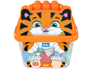 MEGA BLOKS Tiger Bausteine Box mit 25 Teilen, ab 12 Monaten 40418148