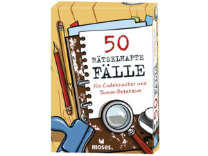moses. Verlag 50 rätselhafte Fälle für Codeknacker und Junior-Detektive MOS30241