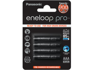 Panasonic Batterie Eneloop Pro 4xAAA Pack, 930 mAh, 39010130