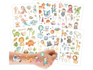 Papierdrachen Tattoos Bunter Mix PAPDT005