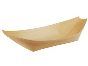 Papstar Holz-Fingerfood-Schalen Schiffchen PAP84419